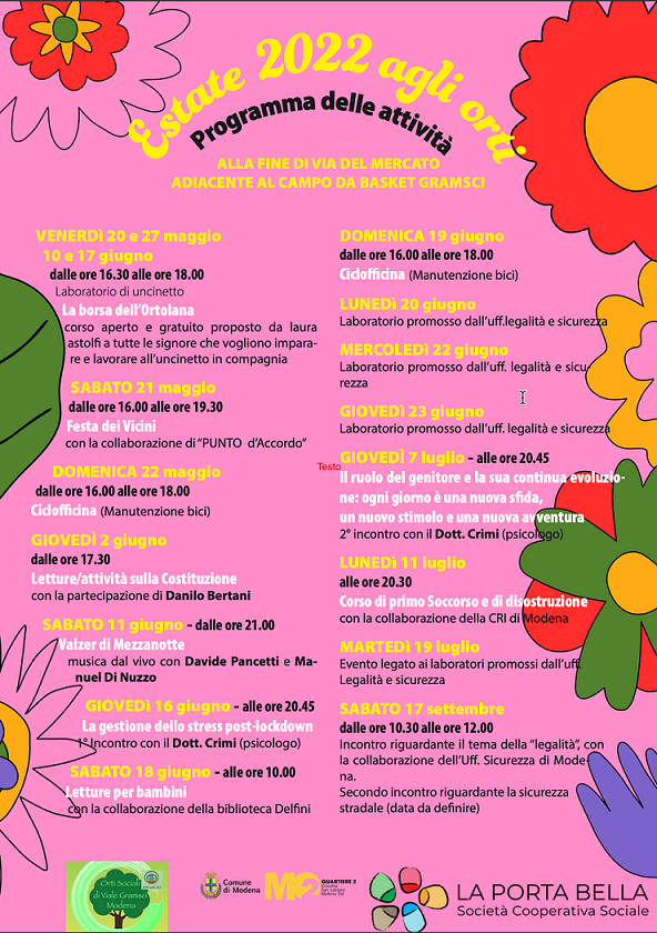 orti sociali viale gramsci estate 2022